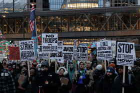 'Stop ICE Terror' rally in Minneapolis, MN on January 20, 2026